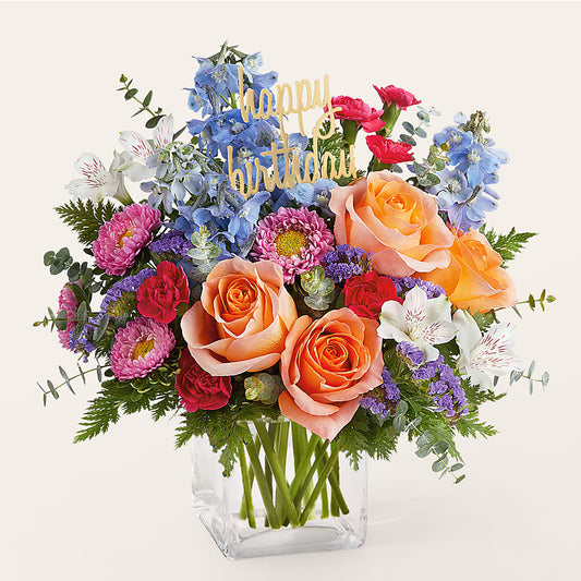 Birthday Bash Bouquet –  Flower Garden Florist, Fort Worth TX