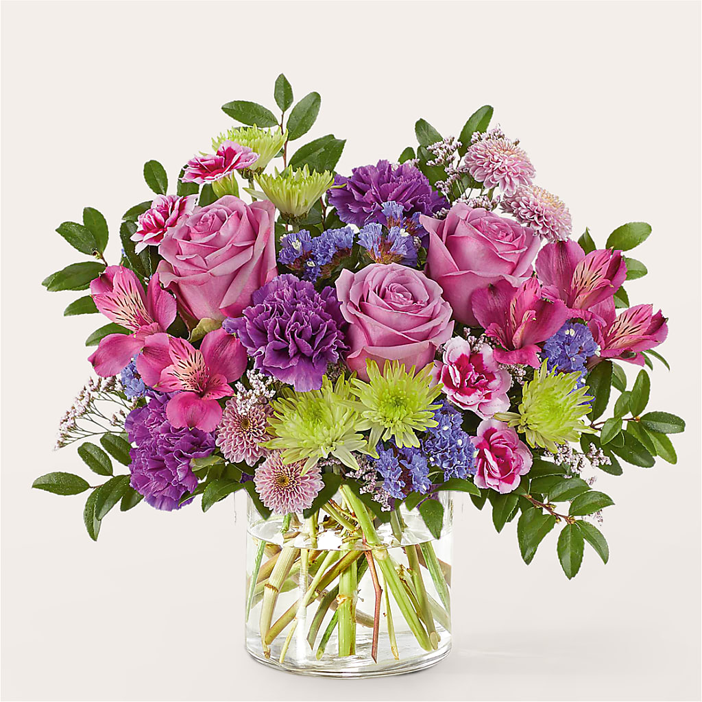 Glass Half Full Bouquet –  Flower Garden Florist, Fort Worth TX