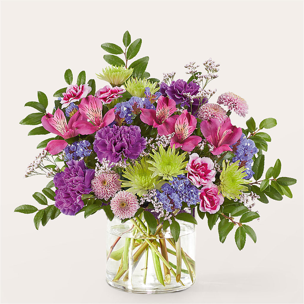 Glass Half Full Bouquet –  Flower Garden Florist, Fort Worth TX