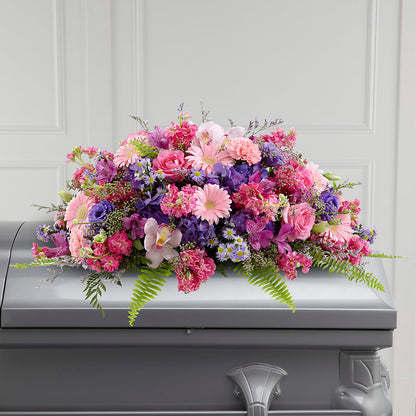 Glorious Garden Casket Spray –  Flower Garden Florist, Fort Worth TX