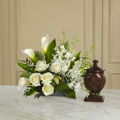 At Peace Arrangement –  Flower Garden Florist, Fort Worth TX