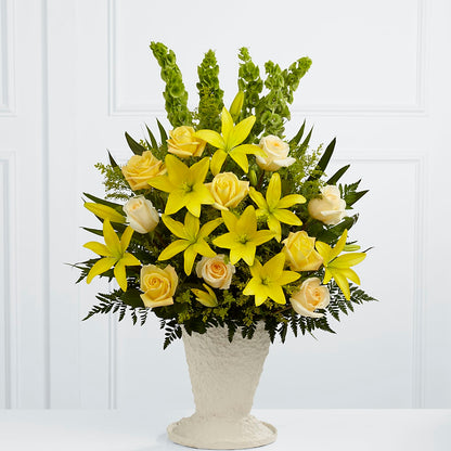 Golden Memories Arrangement –  Flower Garden Florist, Fort Worth TX