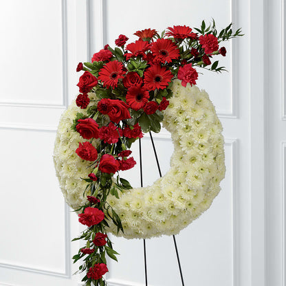 Graceful Tribute Wreath –  Flower Garden Florist, Fort Worth TX