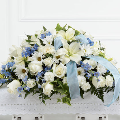 Tender Treasure Casket Spray –  Flower Garden Florist, Fort Worth TX