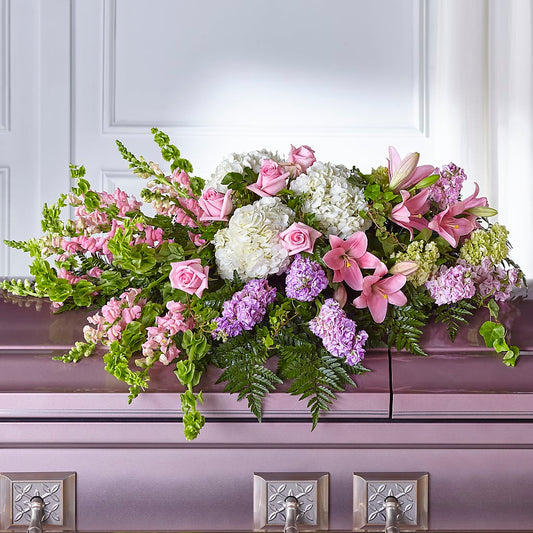 Life's Gratitude Casket Spray –  Flower Garden Florist, Fort Worth TX