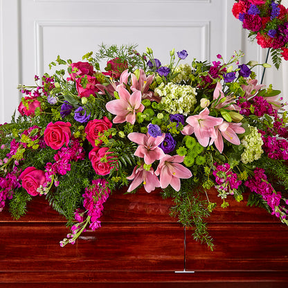 Radiant Tribute Casket Spray –  Flower Garden Florist, Fort Worth TX