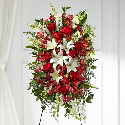 Everlasting Memory Standing Spray –  Flower Garden Florist, Fort Worth TX