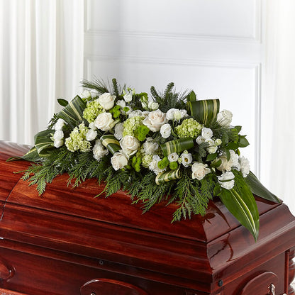 Hopeful Gesture Casket Spray –  Flower Garden Florist, Fort Worth TX
