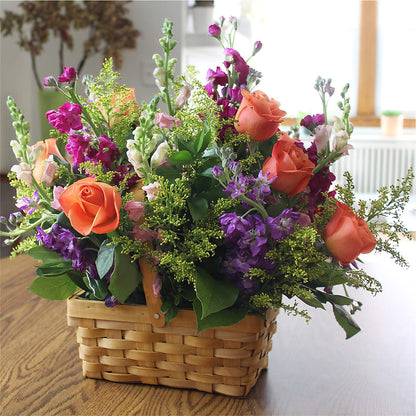 Garden of Life Basket –  Flower Garden Florist, Fort Worth TX