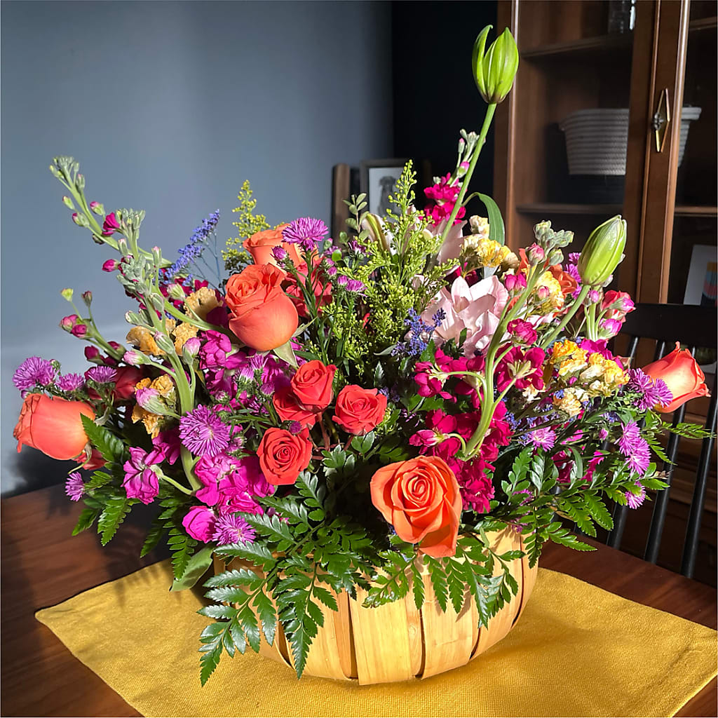 Garden of Life Basket –  Flower Garden Florist, Fort Worth TX