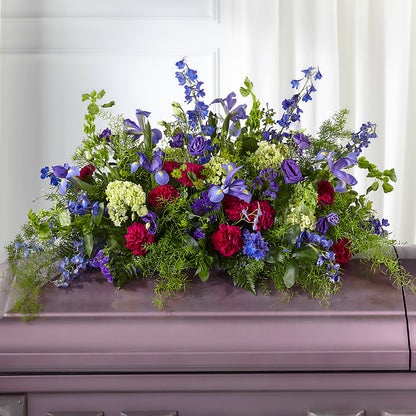 Always Treasured Casket Spray –  Flower Garden Florist, Fort Worth TX
