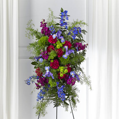 Heavenly Skies Standing Spray –  Flower Garden Florist, Fort Worth TX
