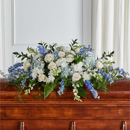Timeless Essence Casket Spray –  Flower Garden Florist, Fort Worth TX