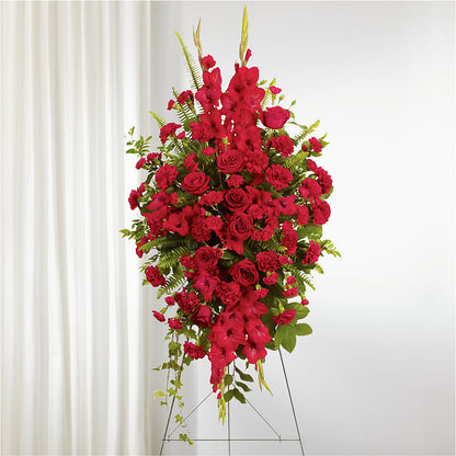 From the Heart Standing Spray –  Flower Garden Florist, Fort Worth TX