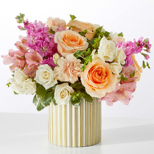 Paradise Bouquet with Ivory Vase –  Flower Garden Florist, Fort Worth TX