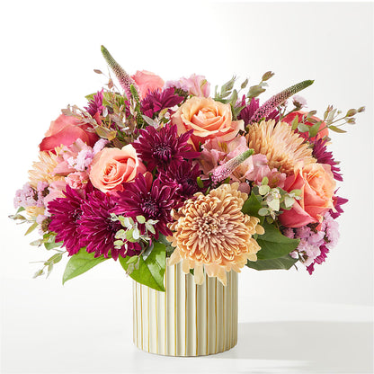 Berry Cobbler Bouquet with Ivory Vase –  Flower Garden Florist, Fort Worth TX