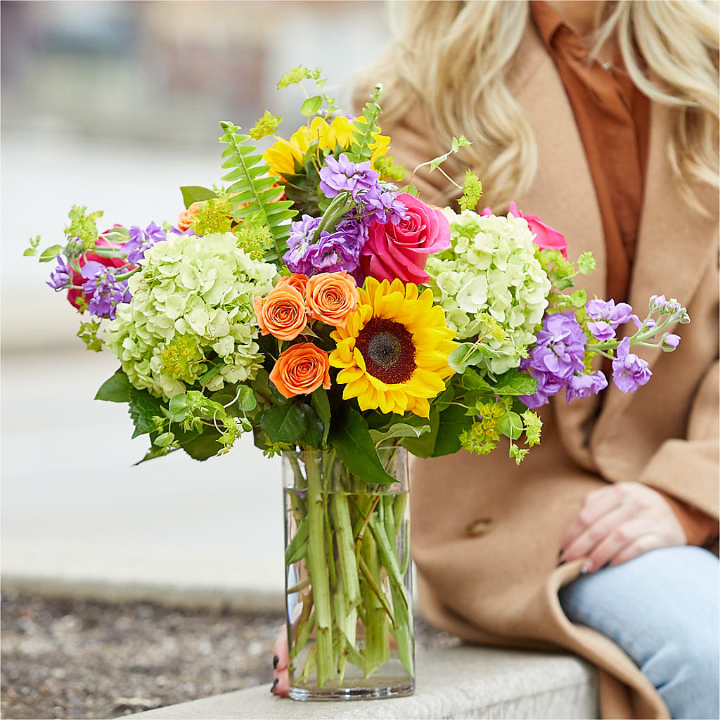 Vibrant Greetings Bouquet –  Flower Garden Florist, Fort Worth TX