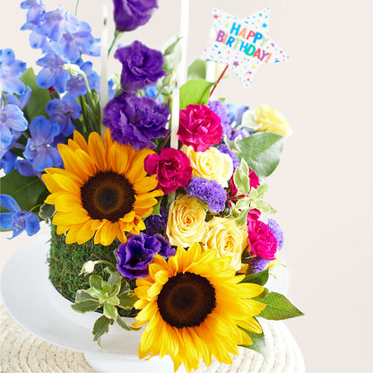 Star of the Day Floral Cake –  Flower Garden Florist, Fort Worth TX