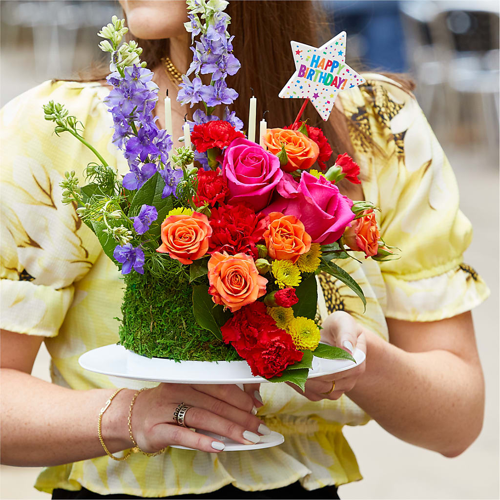 Best Year Yet Floral Cake –  Flower Garden Florist, Fort Worth TX