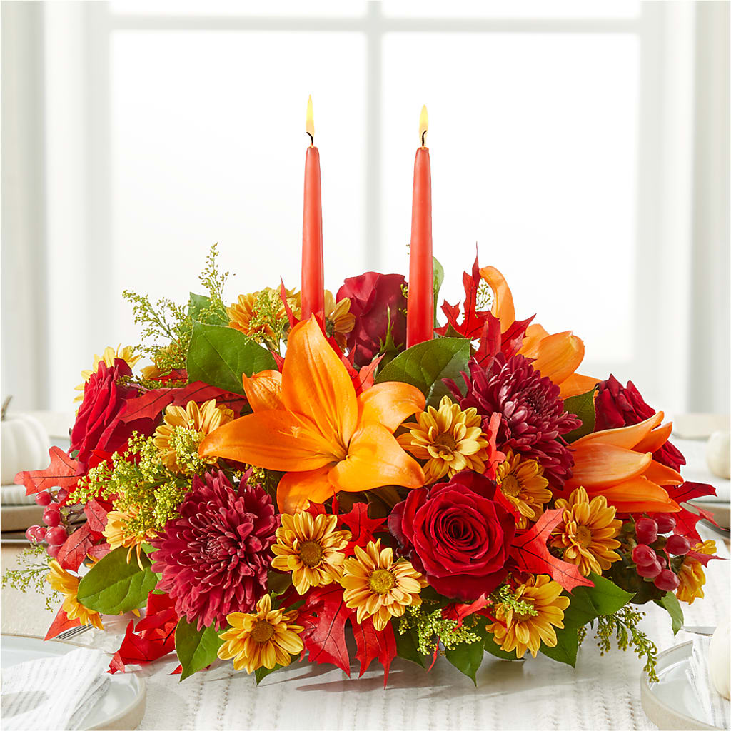 Autumn's Embrace Centerpiece –  Flower Garden Florist, Fort Worth TX