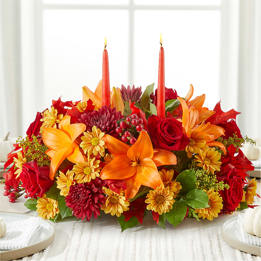 Autumn's Embrace Centerpiece –  Flower Garden Florist, Fort Worth TX