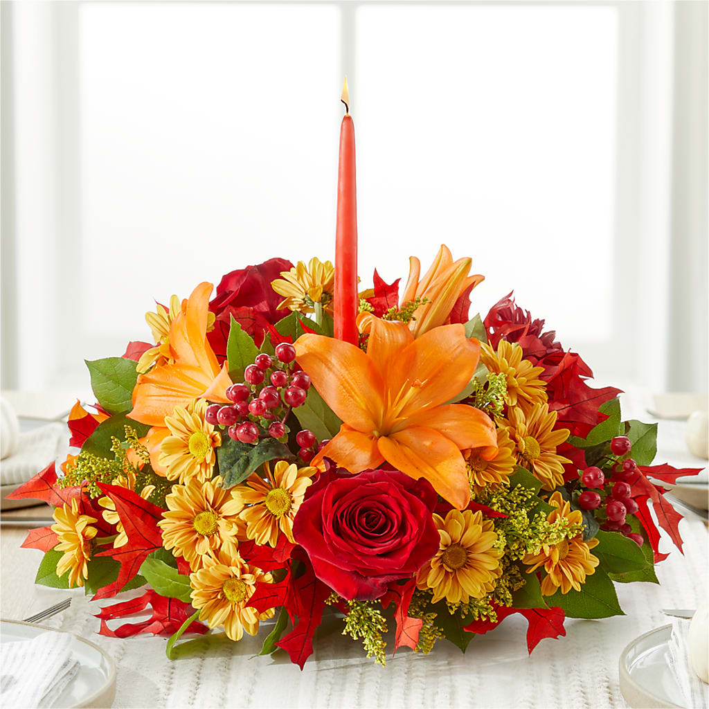 Autumn's Embrace Centerpiece –  Flower Garden Florist, Fort Worth TX