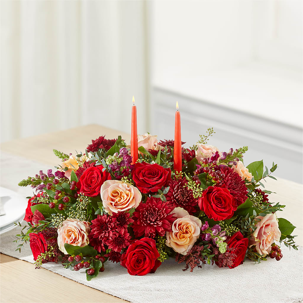 Most Thankful Centerpiece –  Flower Garden Florist, Fort Worth TX