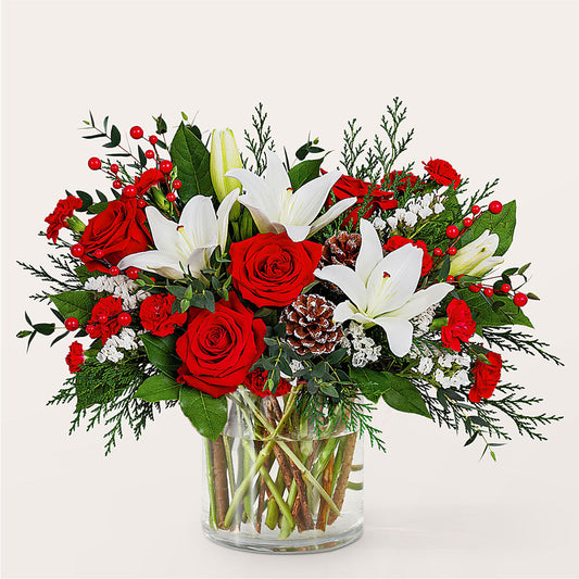 Best in Snow Bouquet –  Flower Garden Florist, Fort Worth TX