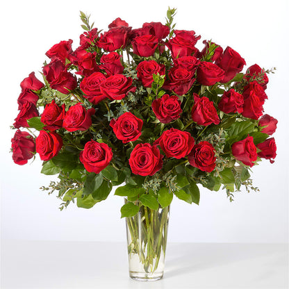 Forever Yours Fifty Stem Red Rose Bouquet –  Flower Garden Florist, Fort Worth TX