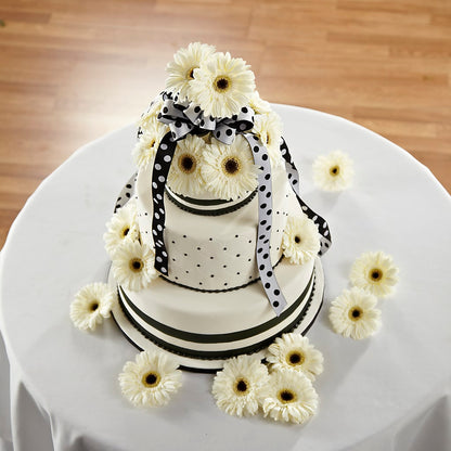 Simple Sophistication Cake Décor –  Flower Garden Florist, Fort Worth TX
