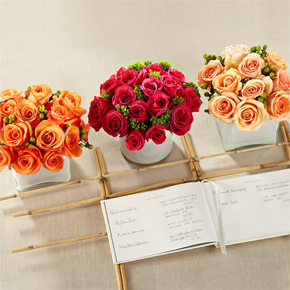 Dawn Rose Centerpiece –  Flower Garden Florist, Fort Worth TX