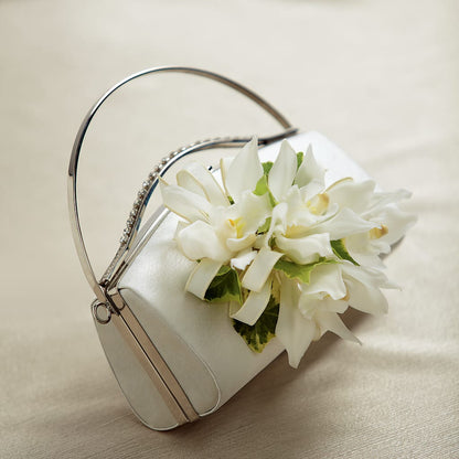 White Purse Decor –  Flower Garden Florist, Fort Worth TX