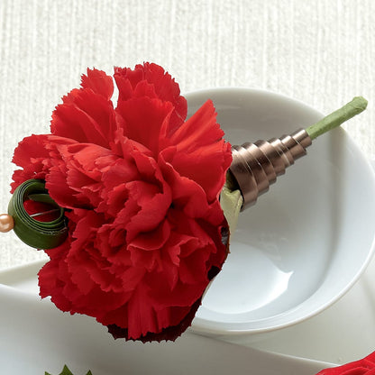 Red Carnation Boutonniere –  Flower Garden Florist, Fort Worth TX